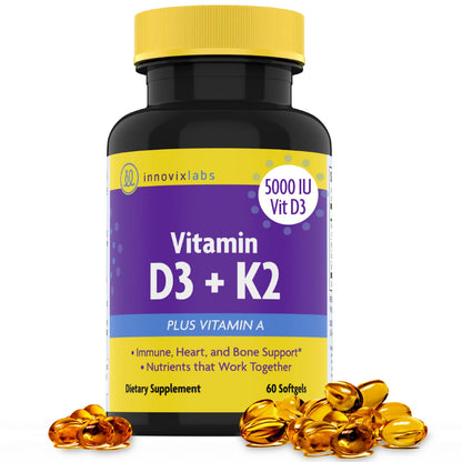 Vitamin D3 + K2 (with Vitamin A)