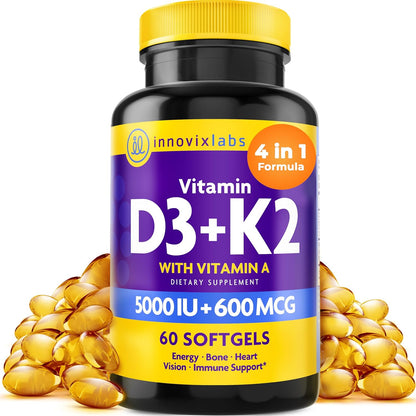 Vitamin D3 + K2 (with Vitamin A)